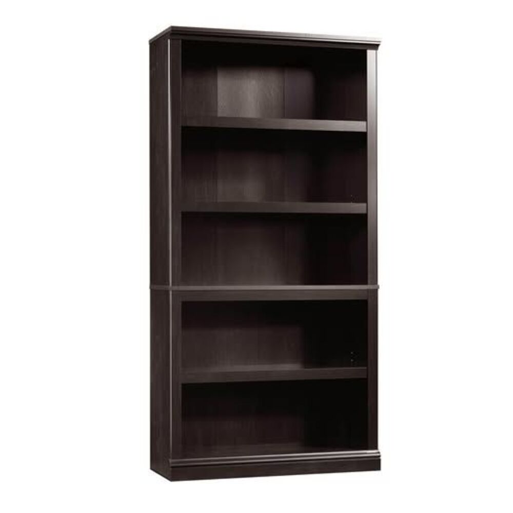 Sauder 5 Tier Shelf/Bookcase/Storage In Estate Black